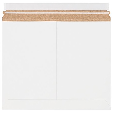 Bsc Preferred 13-1/2 x 11'' White Stayflats Lite Mailers, 200PK RMU1311W